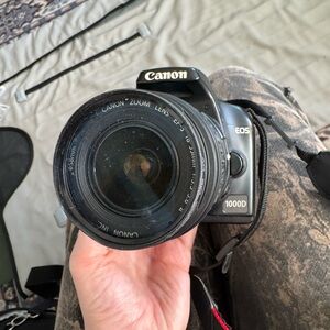 Canon EOS 1000D Black Camera with Zoom Lens
